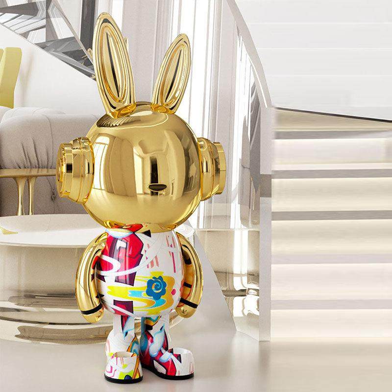 【年终回馈】来运兔落地摆件家居饰品客厅电视柜进门玄关乔迁礼物,淘宝优惠券,粉丝福利购,淘宝优惠卷