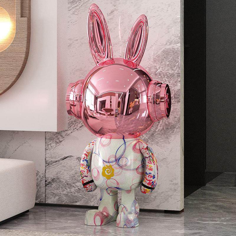 【年终回馈】来运兔落地摆件家居饰品客厅电视柜进门玄关乔迁礼物,淘宝优惠券,粉丝福利购,淘宝优惠卷