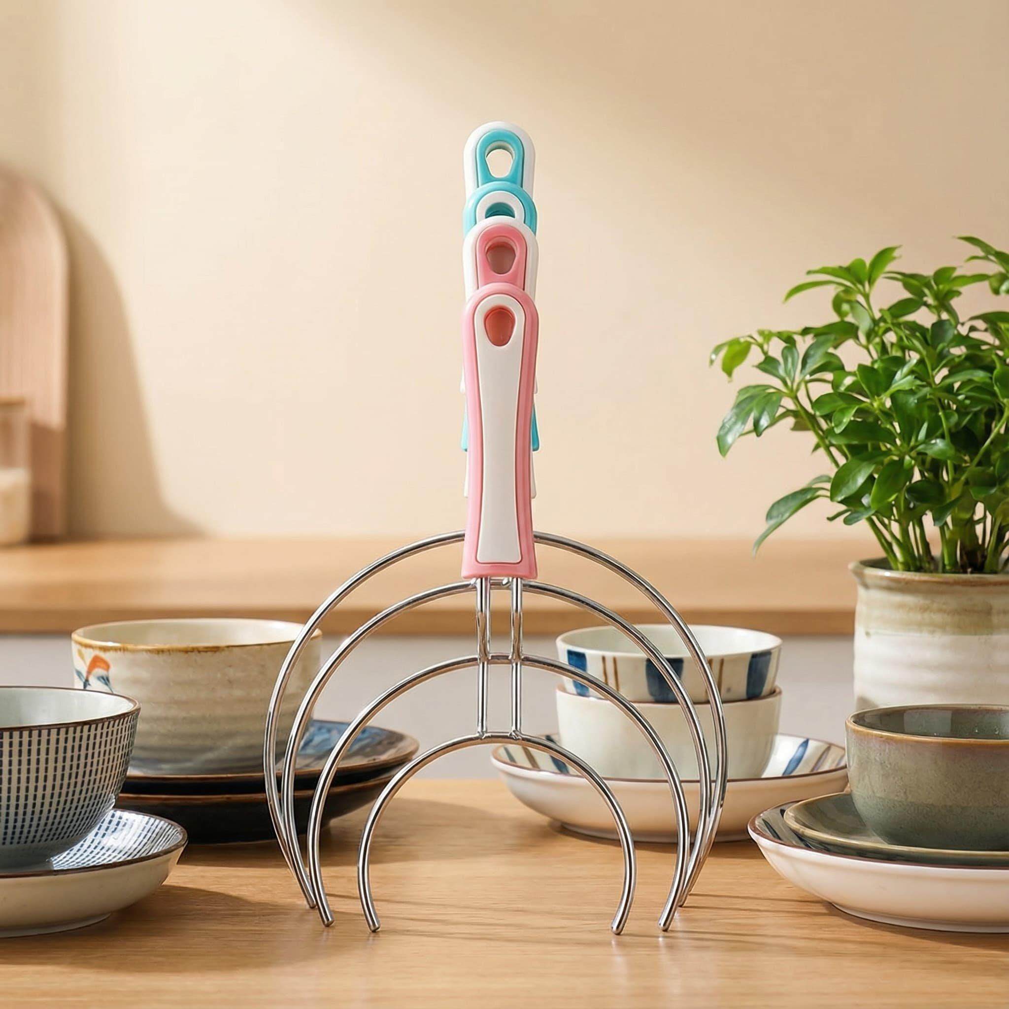 不锈钢端菜防烫取碗夹提盘夹端碗叉子取碗叉托碟夹厨房小工具家用,淘宝优惠券,粉丝福利购,淘宝优惠卷