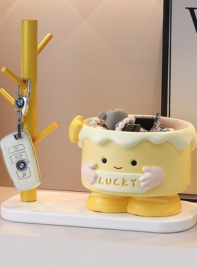 速发可爱趣味蛋糕收纳玄关摆家入户电视礼鞋柜件居装饰品创意柜物