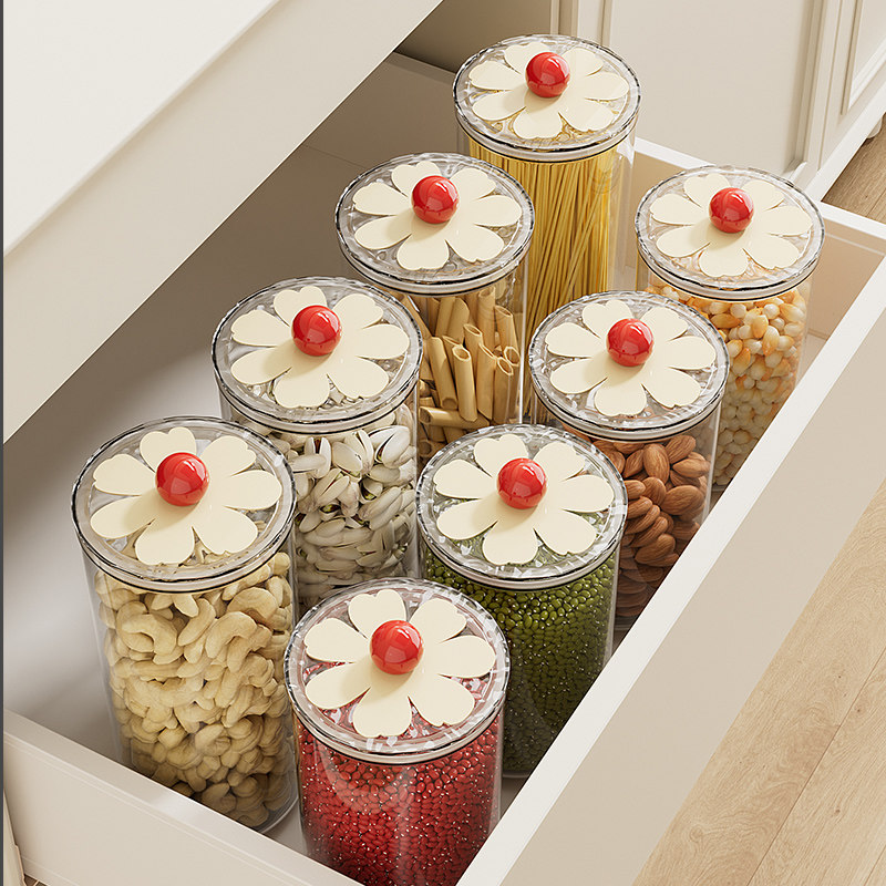 密封罐食品级五谷杂粮储物罐防潮保鲜干货收纳盒零食储存塑料瓶子,淘宝优惠券,粉丝福利购,淘宝优惠卷