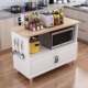 Kitchen cutting table household storage cabinet microwave oven floor-standing storage rack multi-layer dining side table fruit and vegetable storage cabinet