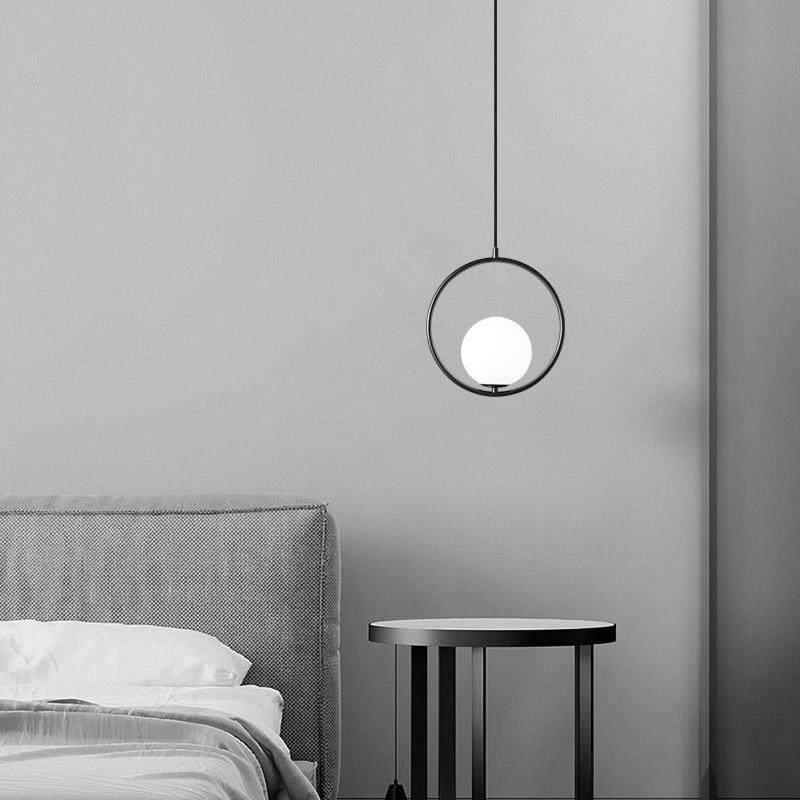 现代简约吧台床头中岛黄铜吊灯玻璃圆球服装奶茶甜品店个性小吊灯,淘宝优惠券,粉丝福利购,淘宝优惠卷