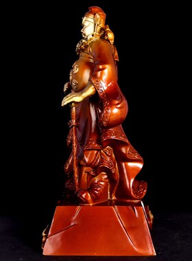 速发黄铜星馗神像摆件天师钟馗铜星魁像点斗魁钟踢斗家居工艺品大