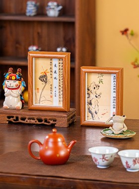 速发瓷板画景德镇江瓷文创办室公桌面摆件千里陶山乔迁新居礼物