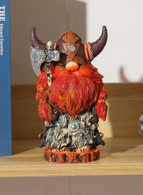 万圣节维京勇士牛头人侏儒树脂工艺品摆件家居创意装饰摆件