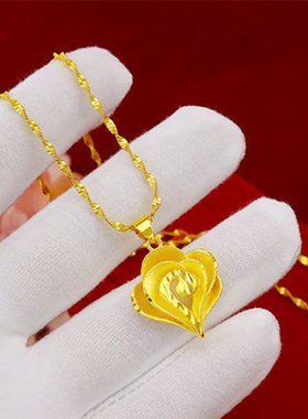 越南沙金项链女镀沙金