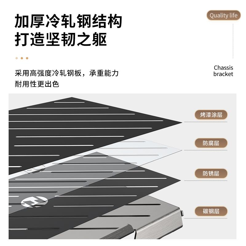 Zhuohuan main rack with row plug removable tablet chassis bracket single-layer cooling chassis rack computer host bracket