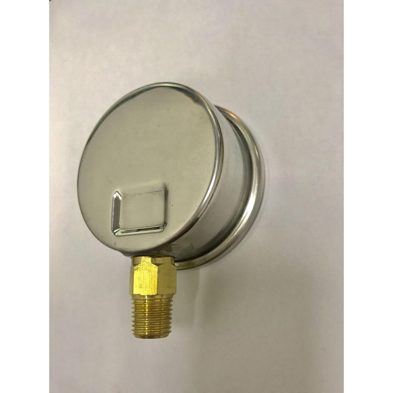 压力表25bar 350psi 螺纹1/4ZG 55度*19牙 直径68mm （背面61mm） - 图2