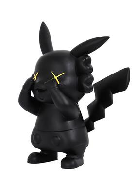 现代萌趣皮卡丘桌面摆件儿童房卡通装饰品办公室书架展架摆设