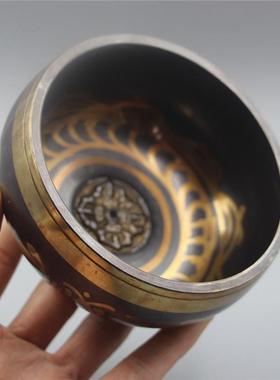 尼泊尔响铜手工静心钵佛音碗颂钵碗采耳瑜伽钵钵摆件家居装饰