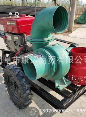 大流量抽水排水泵现货柴油电子打火25马力水泵铸铁抽水泵