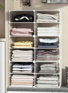 衣柜分层隔板衣物收纳宿舍分隔板置物架家用卧室衣橱隔断整理