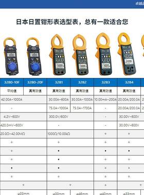 HIOKI日置3280-10F多功能钳表3280-70F数字钳型万用表3280-90数字