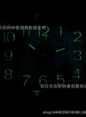 天顺2203超静音挂钟客厅19英寸精致夜光石英钟表