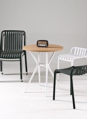 阳台桌椅户外庭院休闲桌子塑料室外花园露天外摆网红小桌椅轻奢椅