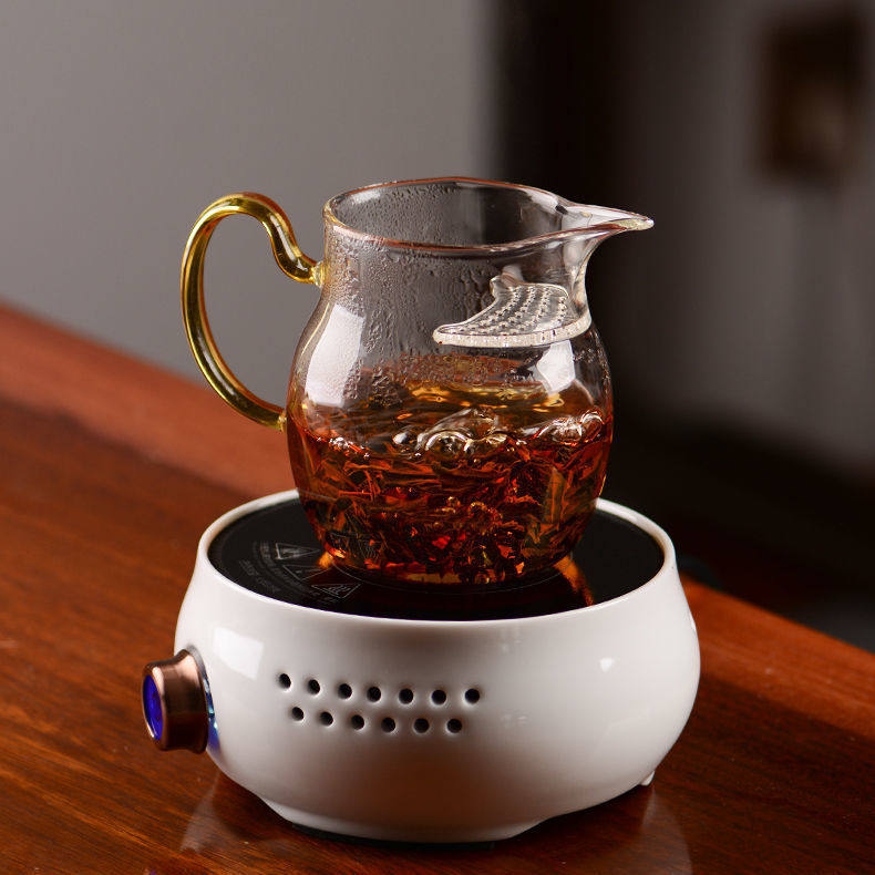 月牙公道杯加厚耐热玻璃滤网泡茶配件一体过滤茶水分离家用公杯,淘宝优惠券,粉丝福利购,淘宝优惠卷