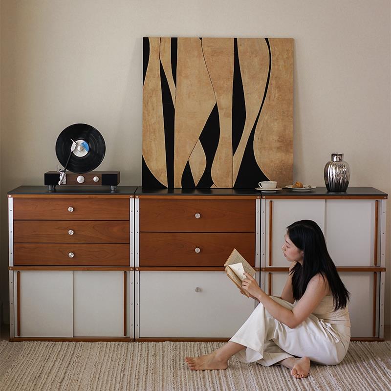 集木室物所/伊姆斯模块柜中古斗柜餐边储物床头客厅卧室柜组合 - 图2