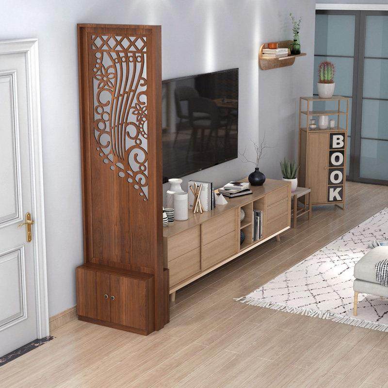 中式实木屏风隔断客厅简约现代简易镂空进门玄关隔断柜进门鞋柜,淘宝优惠券,粉丝福利购,淘宝优惠卷