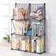 St. Rules Simple Creative Bookshelf Wrought Art Combination Student Study Floor Storage Storage Shelf Storage Small Bookcase