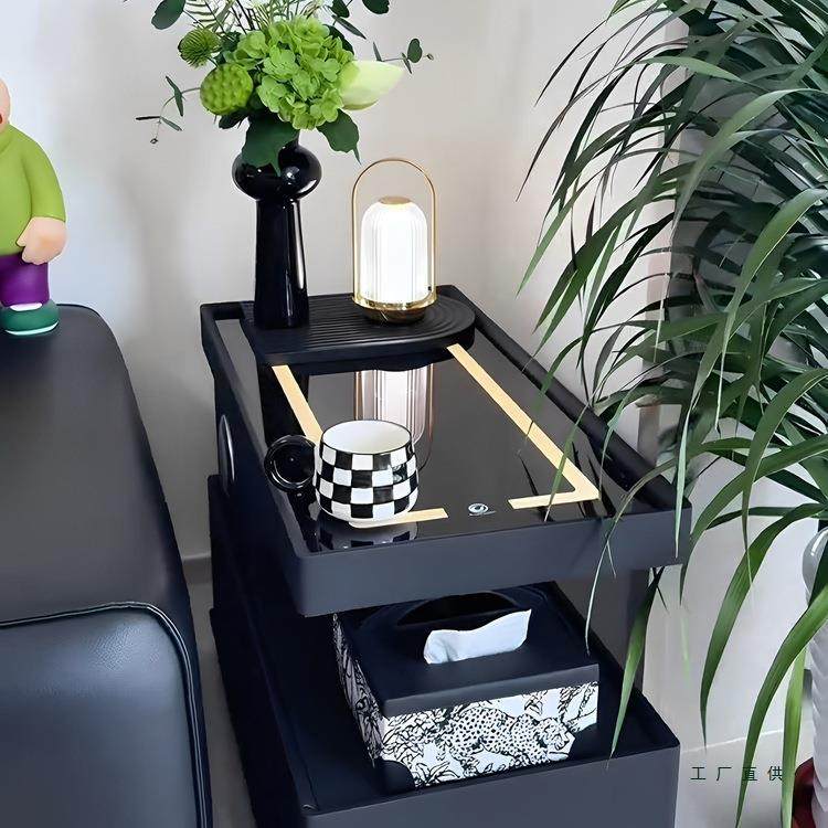 可移动茶几小户型现代简约边柜轻奢客厅意式极简新款沙发边几推车,淘宝优惠券,粉丝福利购,淘宝优惠卷