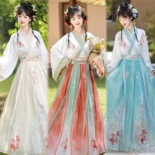 出租汉服仙气飘逸女国风套装团建活动租借中式古装唐宋明制襦裙,淘宝优惠券,粉丝福利购,淘宝优惠卷