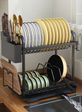 厨房可拆卸沥水碗架家用餐具置物架台面碗碟筷子锅架收纳架整理架