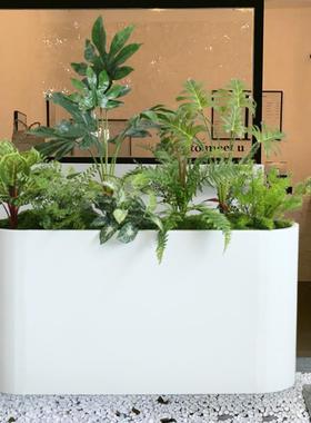 仿真绿植造景室内花箱搭配景观售楼处商场餐厅户外假植物隔断装饰