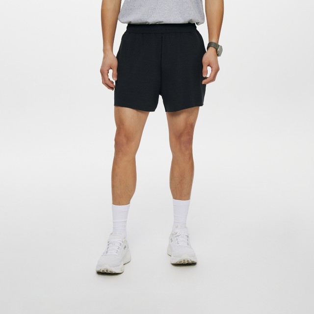 Oneup Men's Knitted Sports Shorts Running Basketball Fitness Training Stretch Solid Color Casual Three-Crimp Pants Summer