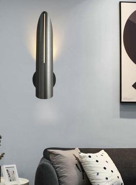 北欧极简床头壁灯现代简约过道走廊楼梯墙灯创意客厅背景LED灯具