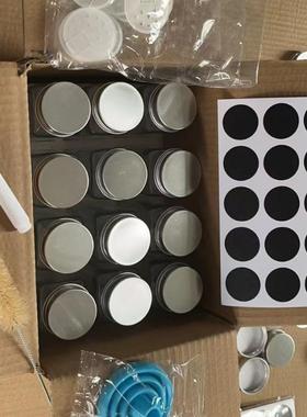 120ml铝盖调料瓶4oz方瓶调味罐带孔撒粉罐香料瓶价热销