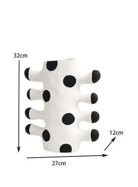 简约现代波点复古仙人掌创意花瓶样板间软装电视柜书房家居装饰摆