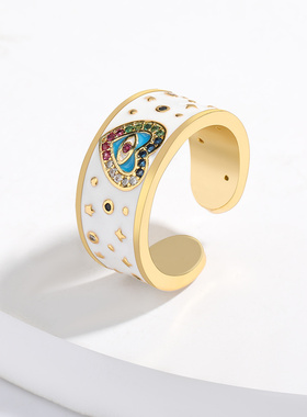 Rings for Women  New Summer Simple Copper Eye Ring Banquet J