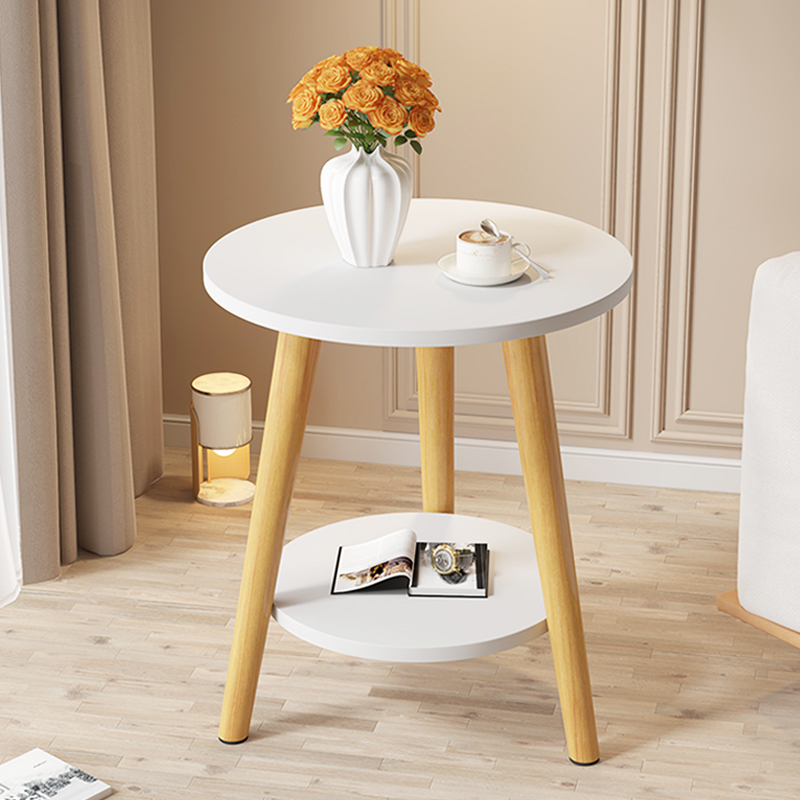 小圆桌茶几客厅家用小户型卧室沙发边几简约现代茶桌阳台迷你茶台 - 图0