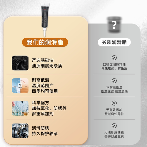 二硫化钼润滑脂轴承齿轮机械专用黑色润滑油抗水防锈耐磨耐高低温 - 图2