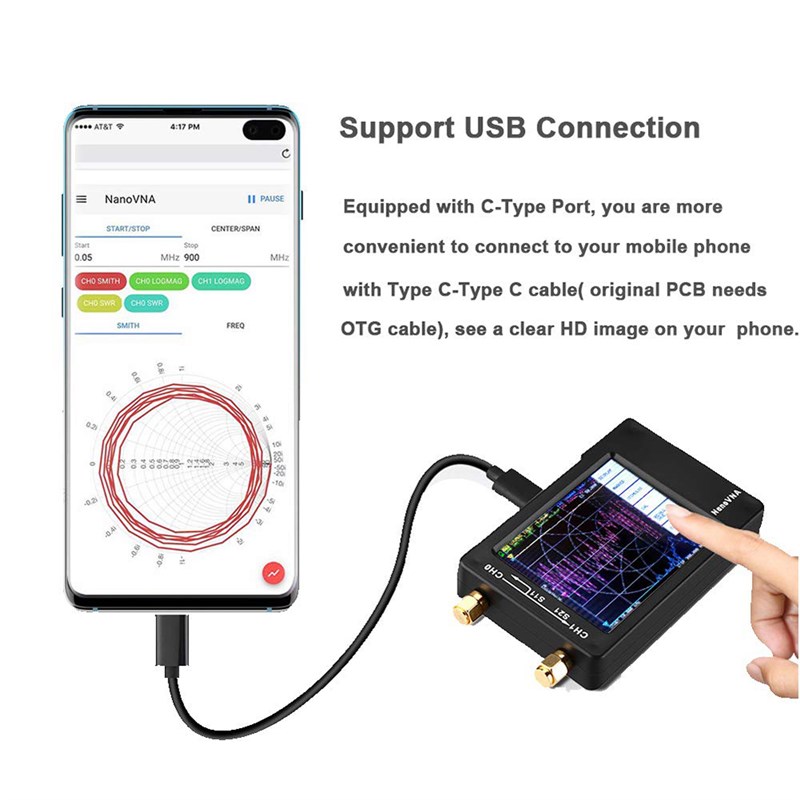 网红NanoVNA-H 50KHz ~ 1.5GHz VNA 2.8 in? LCDHF VHF UHF UV v - 图2