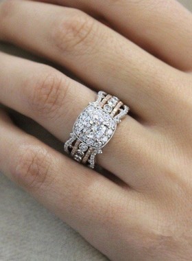 好货Gold color Diamond Ring Jewelry for Women Rings Accessor