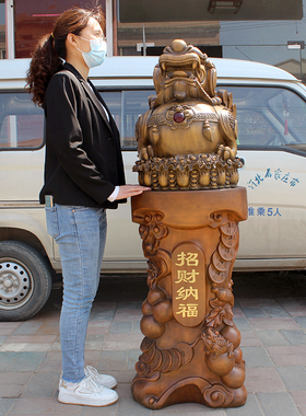 大号貔貅落地摆件招财金蟾工厂公司开业乔迁礼品办公室招财皮丘