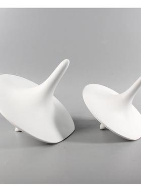 现代简约创意树脂几何摆件样板房售楼处桌面书架办公桌软装饰品