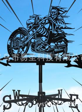 欧式风向标户外院子公园天台屋顶指示牌摆件铁艺创意礼品