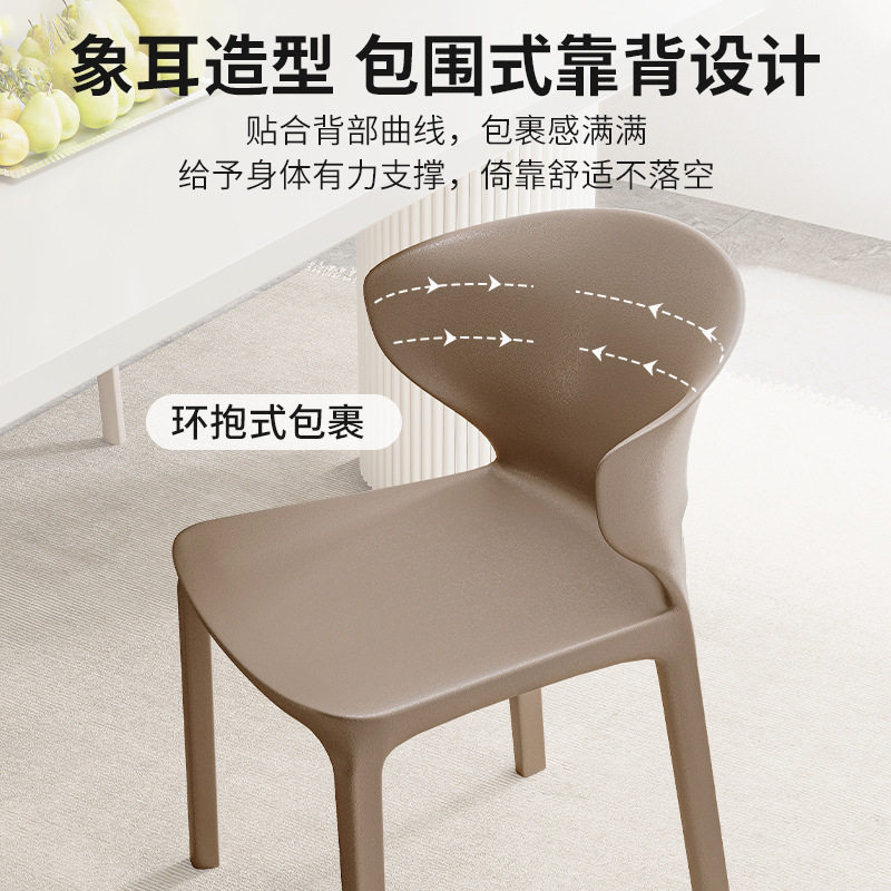 塑料椅子家用加厚餐厅餐桌餐椅舒服久坐商用现代简约凳子靠背北欧,淘宝优惠券,粉丝福利购,淘宝优惠卷