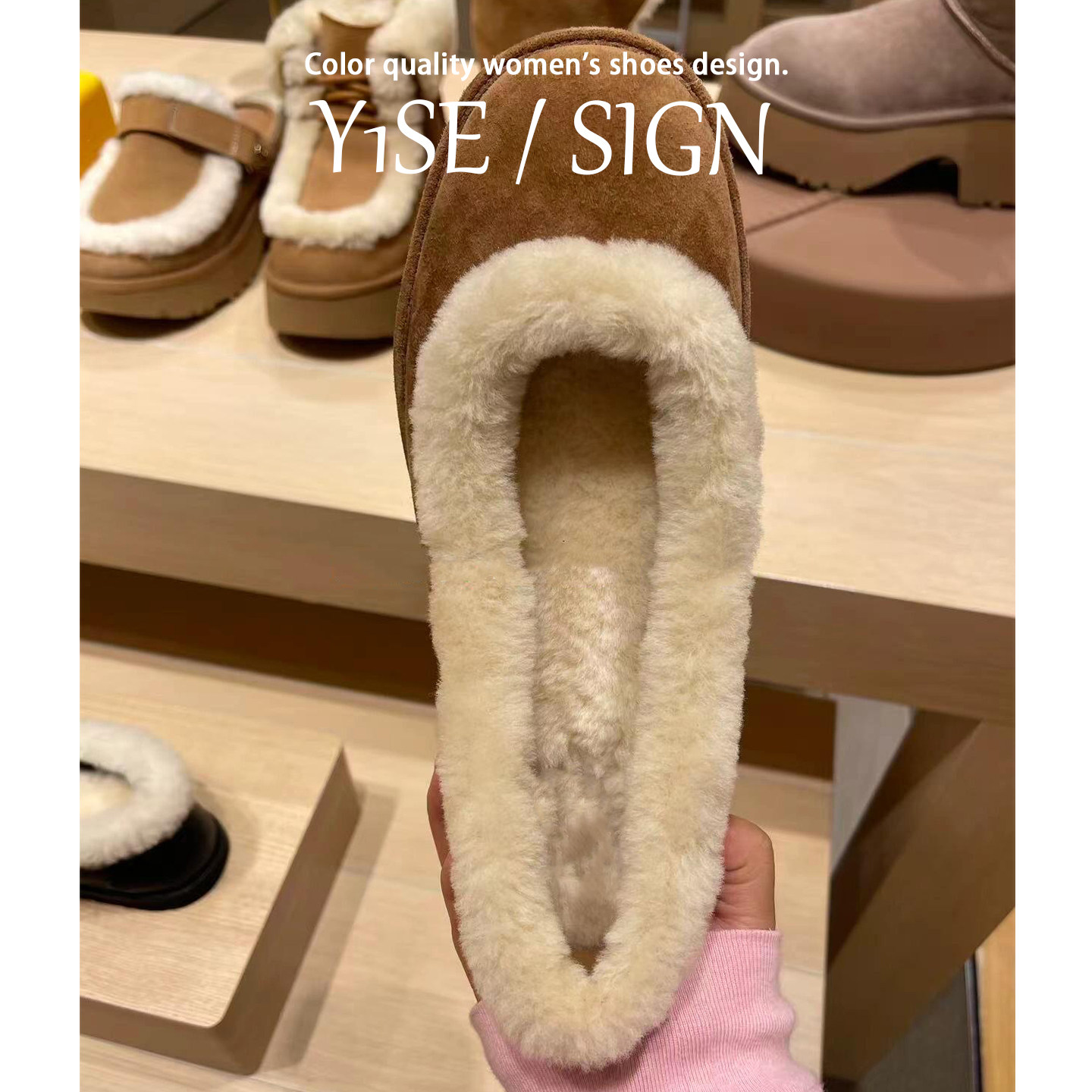 羊皮版~黑色豆豆毛毛鞋女外穿加绒2025新款法式工作单鞋保暖棉鞋,淘宝优惠券,粉丝福利购,淘宝优惠卷