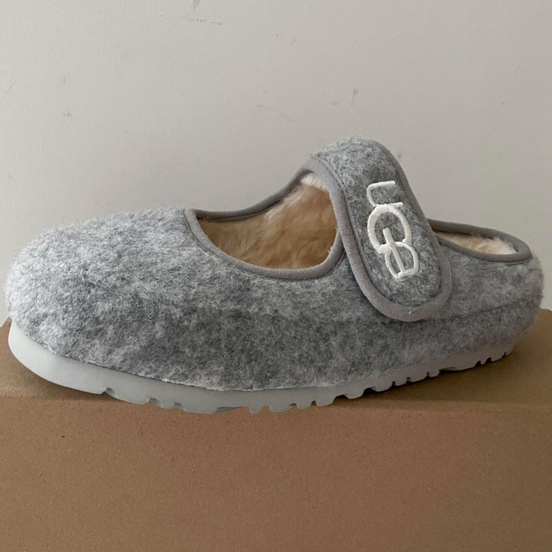 高级感绝美灰色玛丽珍鞋女冬外穿加绒棉鞋2025新款法式羊羔毛毛鞋,淘宝优惠券,粉丝福利购,淘宝优惠卷