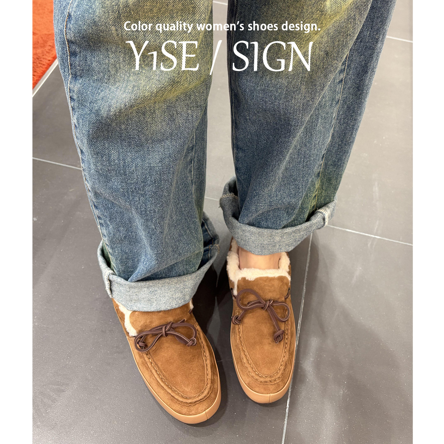 真牛皮！加绒厚底老钱风乐福鞋女冬季外穿保暖棉鞋蝴蝶结毛毛单鞋,淘宝优惠券,粉丝福利购,淘宝优惠卷