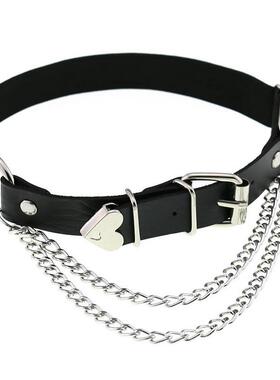 朋克jk小腿夹吊袜带防滑辣妹腿环袜夹朋克大腿绑带绑腿腿链配饰