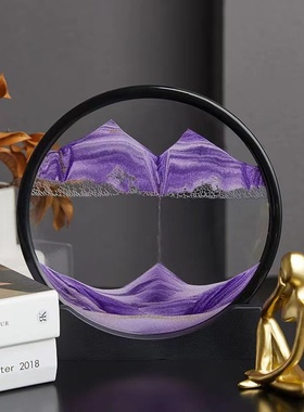 流沙画摆件创意艺术沙漏家居客厅酒柜电视柜办公室轻奢装饰品礼物