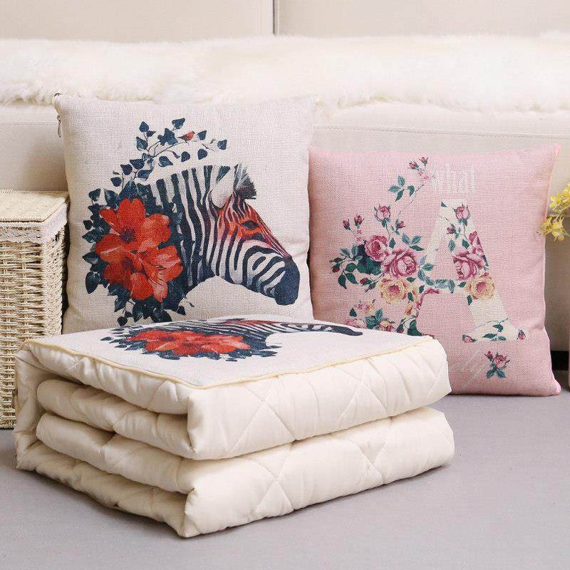 抱枕被子两用办公室午睡欧式靠枕被汽车载折叠靠垫空调毯子二合一,淘宝优惠券,粉丝福利购,淘宝优惠卷