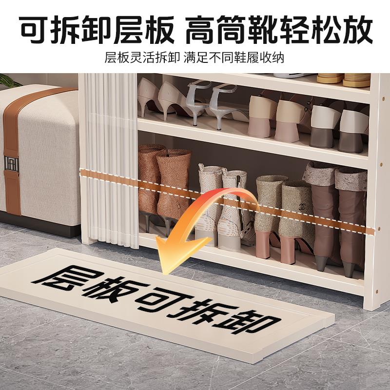 可折叠鞋架多层家用门口窄小鞋柜免安装一体式2025新款鞋子收纳柜 - 图2