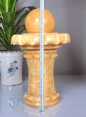 流水摆件石材球喷泉办公室客厅中式禅意假山装饰品开业礼物大型款