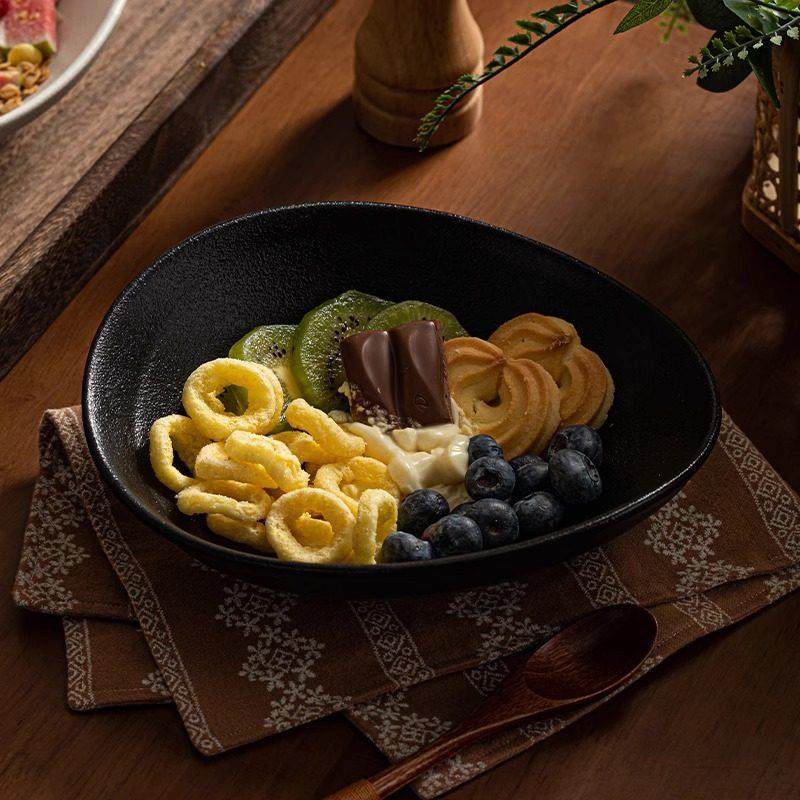 水果沙拉碗盘家用盘子深盘创意不规则凉菜盘陶瓷餐盘白色汤碗汤盘,淘宝优惠券,粉丝福利购,淘宝优惠卷